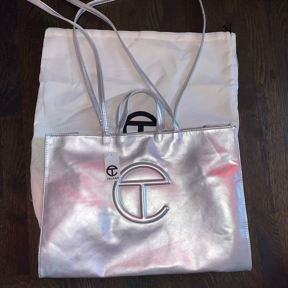 Large Silver Telfar